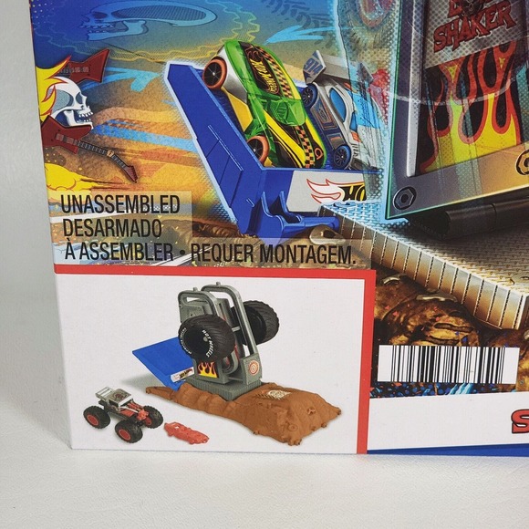 Hot Wheels Monster Trucks Arena‎ Smashers Bone Shaker Tire Press Challenge NEW - Picture 3 of 10